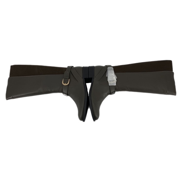 Sole Society So-Maddy Dark Mushroom Napa Angel Leather Boots - Picture 4 of 10